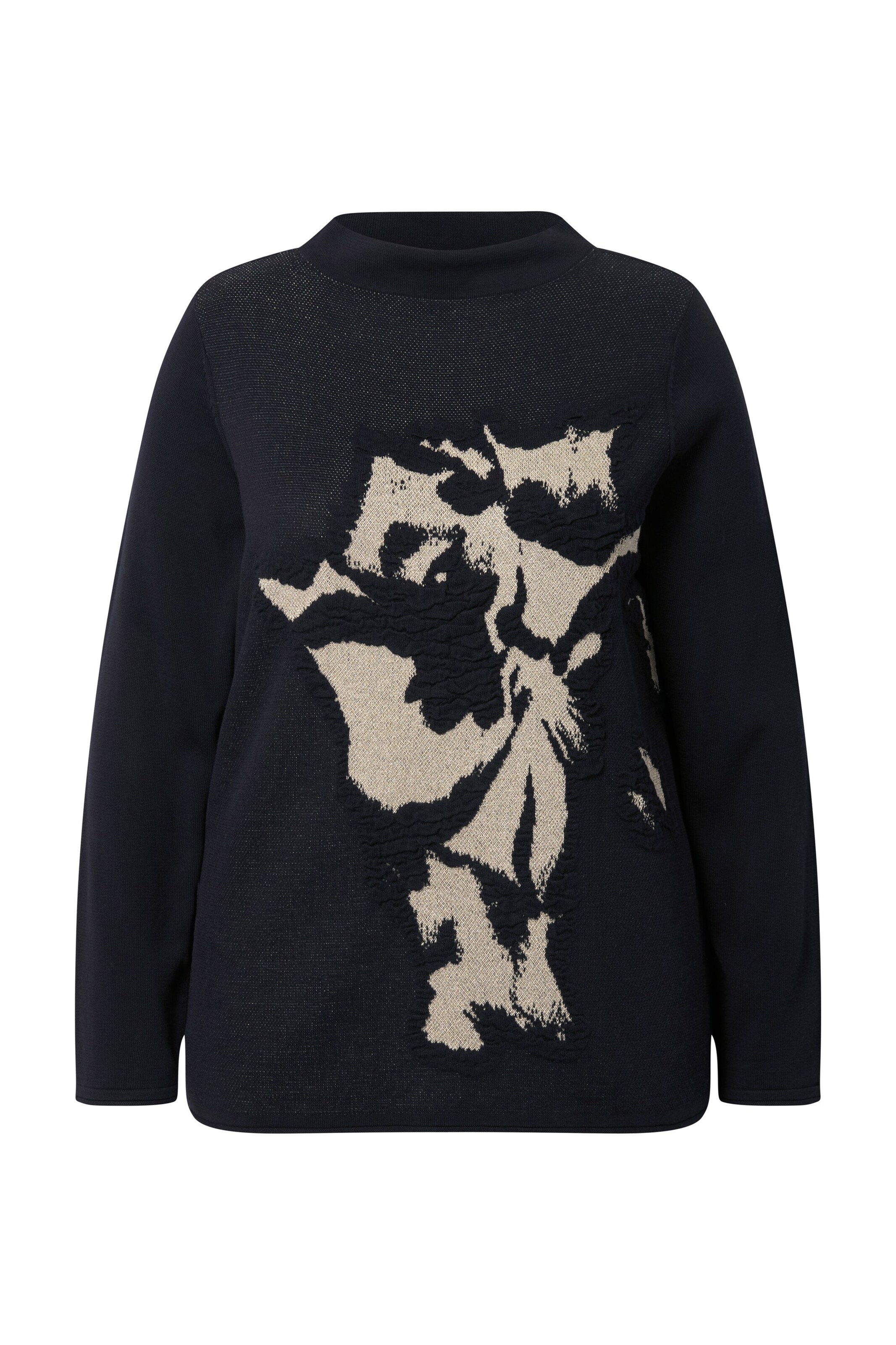 Ulla Popken Trui in Zwart: voorkant