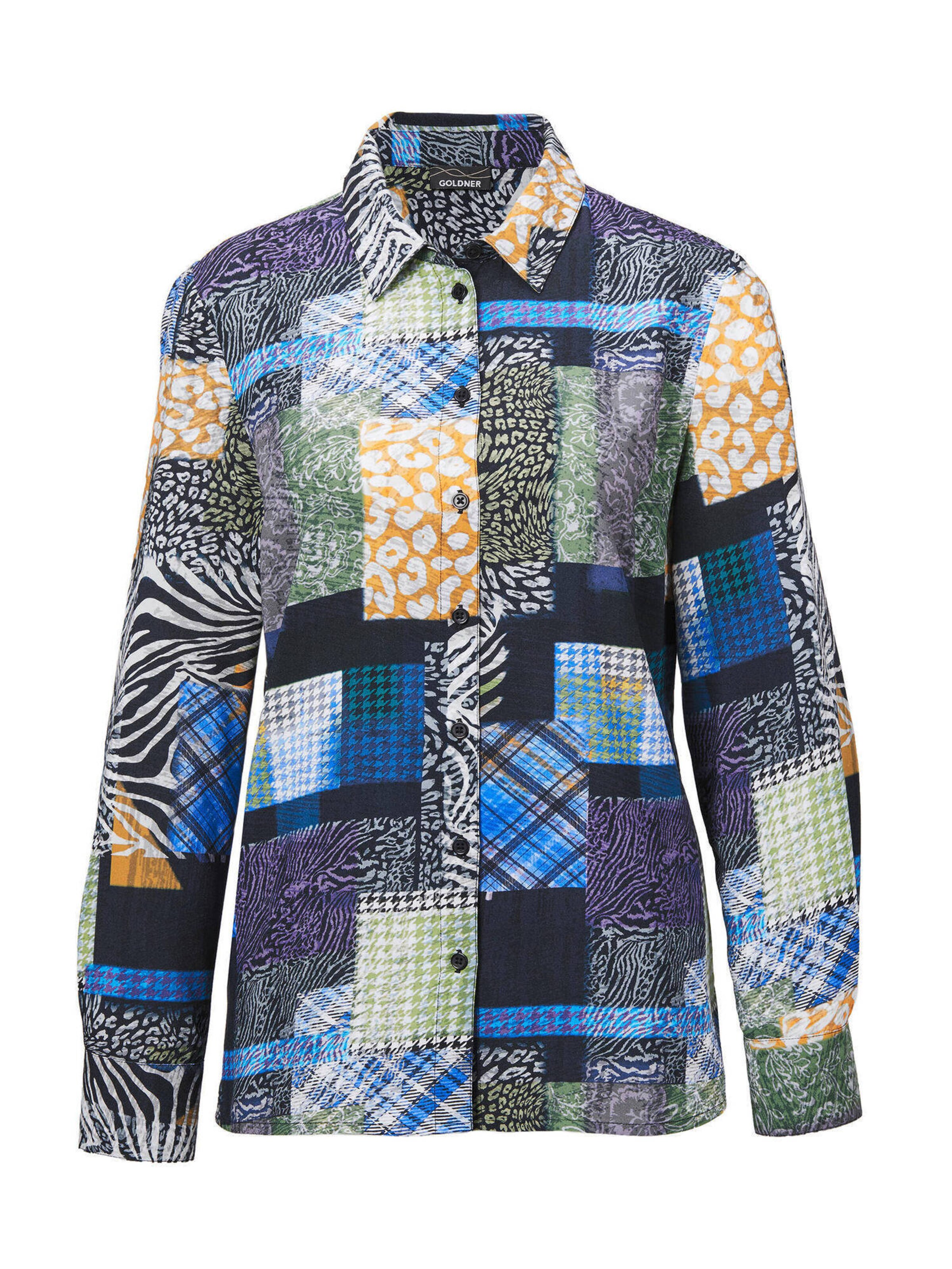 Goldner Blouse in Blauw: voorkant