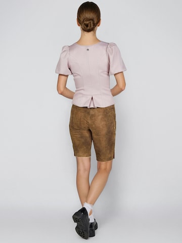 SPIETH & WENSKY Regular Lederhosen 'Fabiola' in Braun