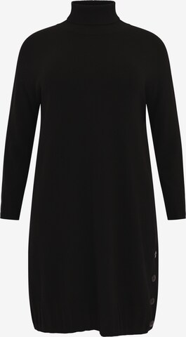 Yoek Knitted dress in Black: front