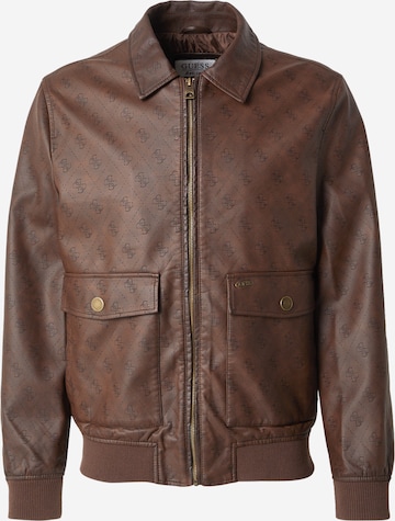 GUESSPrijelazna jakna - smeđa boja: prednji dio