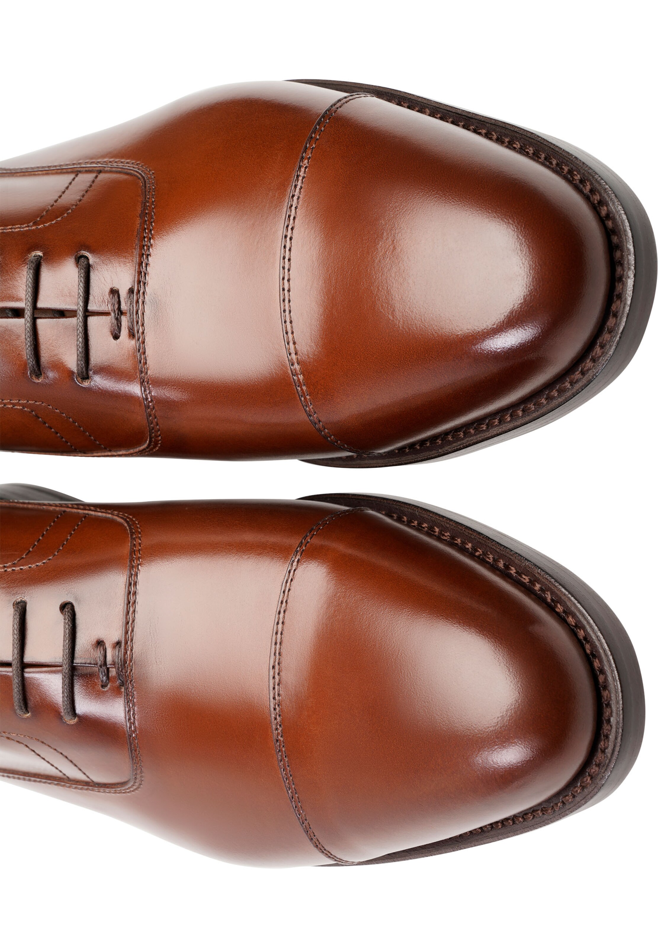 Henry Stevens Schnürschuhe Rahmengenäht 'Marshall CO' in Braun