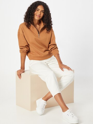 OBJECTSweater majica 'Kaisa' - smeđa boja