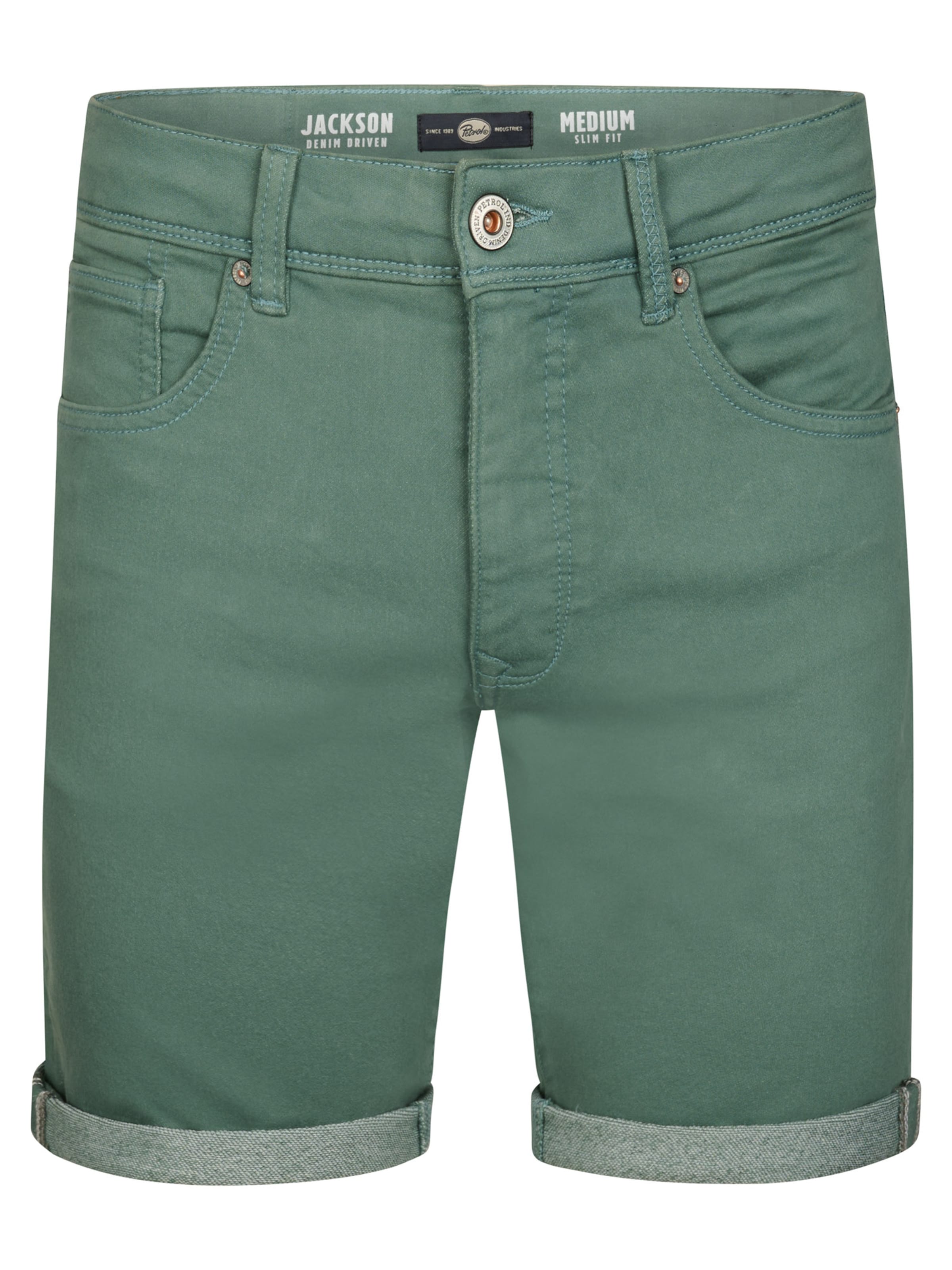Petrol Industries Slimfit Jeans 'Coconut' in Groen: voorkant