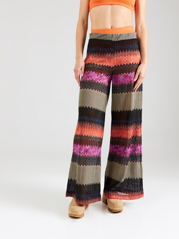 Wide Leg Pantalon Koton en mélange de couleurs : devant