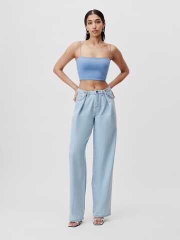 LeGer by Lena Gercke Loosefit Bandplooi jeans 'Annika' in Blauw