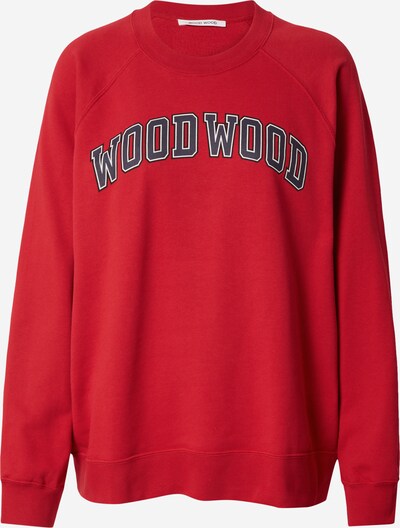 WOOD WOOD Sweater majica 'Hope IVY' u mornarsko plava / crvena / bijela, Pregled proizvoda