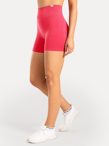 Coupe slim Pantalon de sport 'Phelia' Smilodox en rose