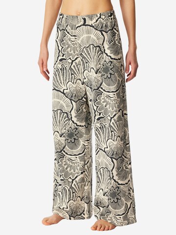 Pantalon de pyjama 'Mix Relax' SCHIESSER en beige : devant