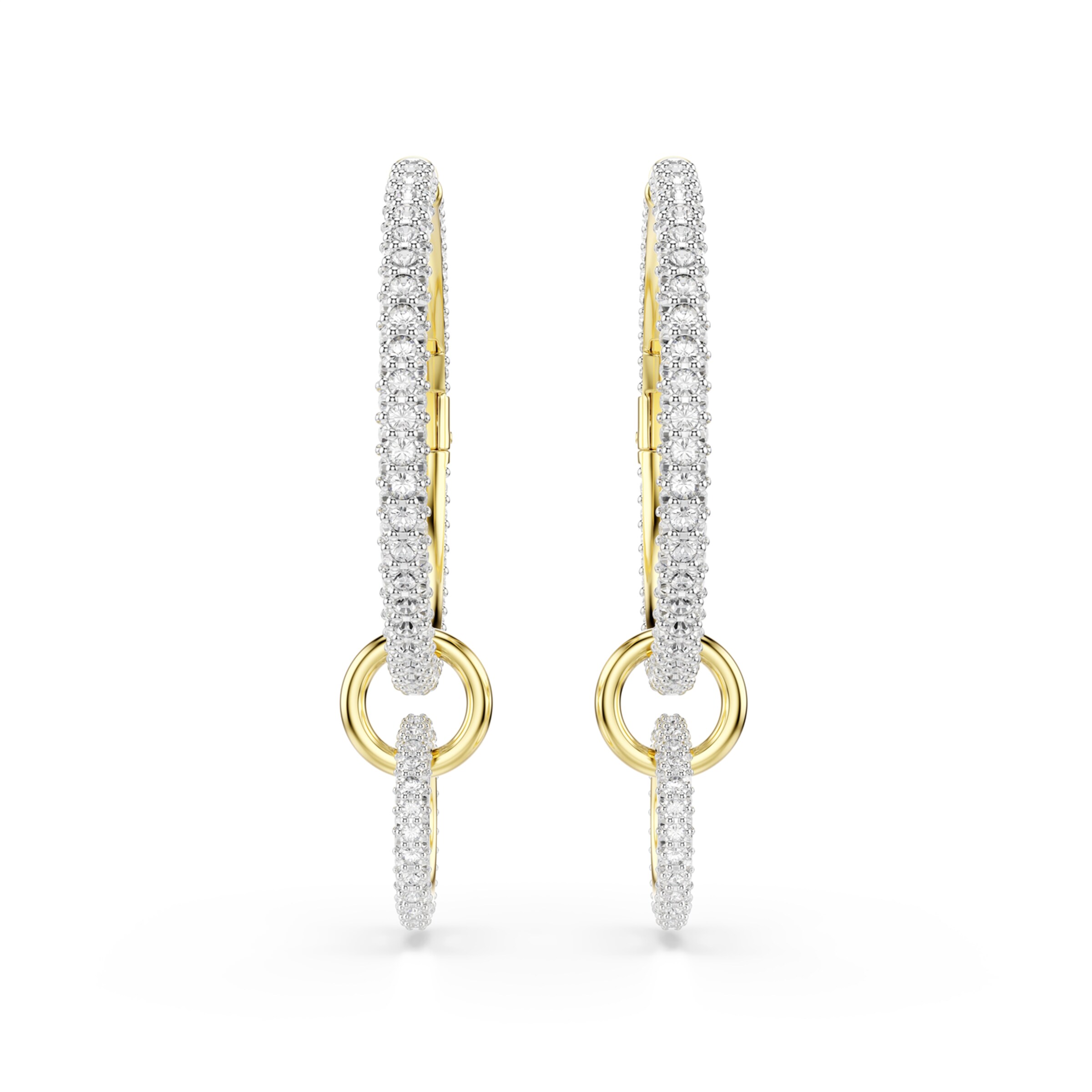 Boucles d'oreilles Swarovski en or