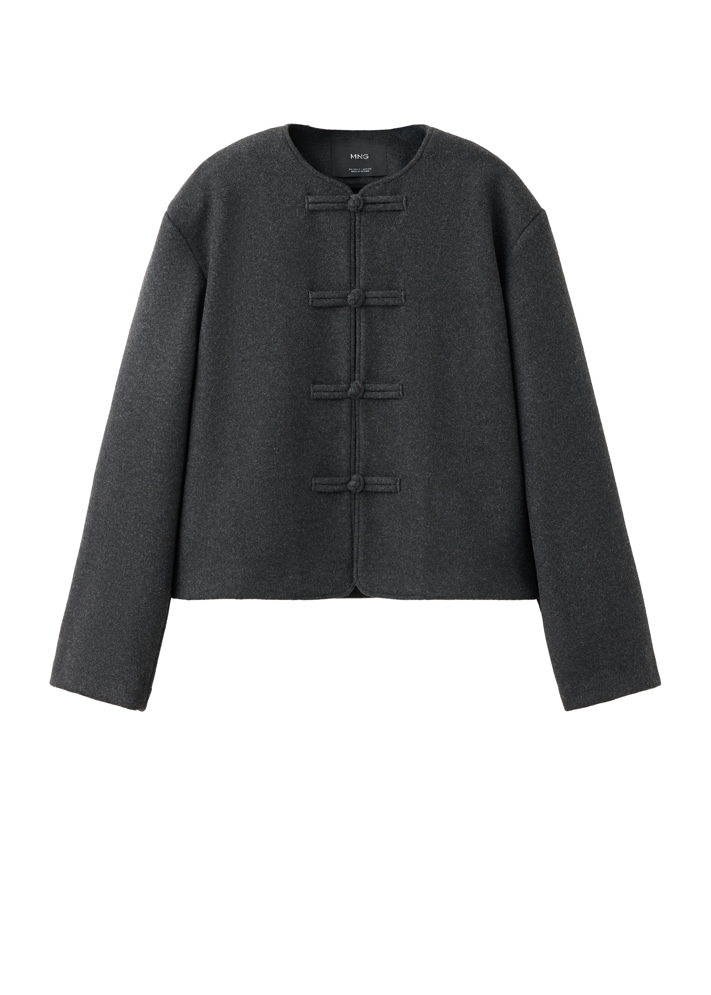 MANGO Between-Season Jacket 'SORA' in Grey: front