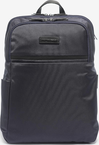 Zaino 'Zaino Momo Design Uomo Ecopelle - Chiusura Zip Tasche Organizzate' di Momo Design in blu: frontale