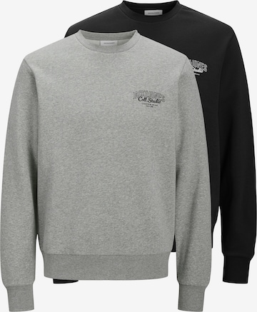 JACK & JONES Свитшот 'JJMAKOTO' в Серый: спереди