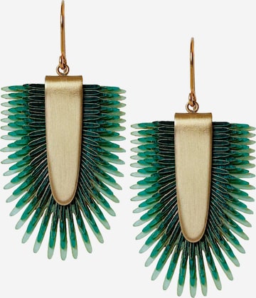 Gretchen Earrings 'Pam Pem' in Green: front