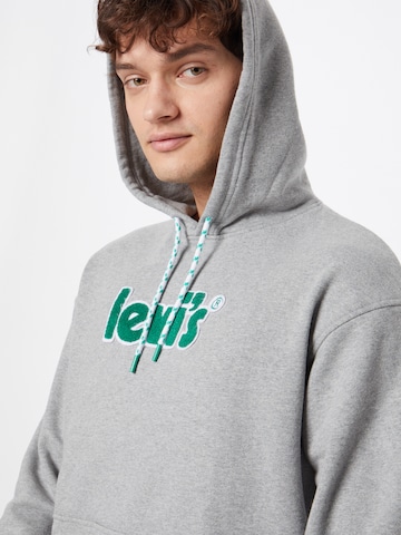 LEVI'S ® Regular Fit Sweatshirt 'Relaxed Graphic Hoodie' in Grau