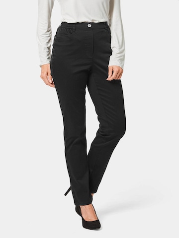 Regular Pantalon 'Martha' Goldner en noir : devant