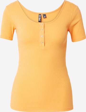 T-shirt 'Kitte' PIECES en orange : devant