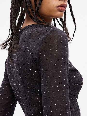 Gina Tricot Shirt in Schwarz