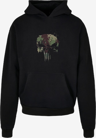 F4NT4STIC Sweatshirt 'Marvel Punisher TV Camo Skull' in Zwart: voorkant