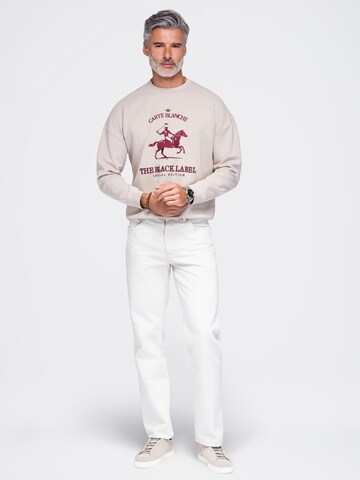 Ombre Sweatshirt i beige