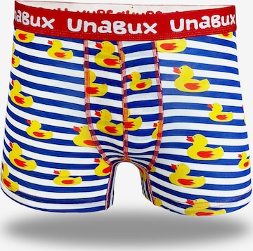 UNABUX Boxer shorts ' BLACK WHITE RABBIT ' in Mixed colours: front