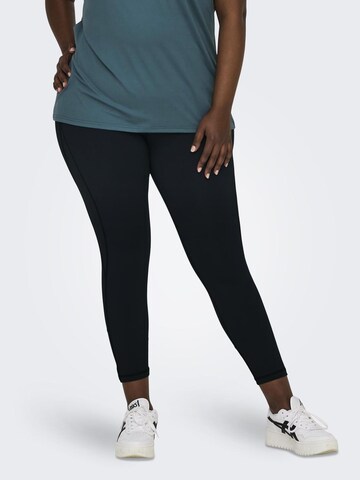 Only Play Curvy Skinny Workout Pants in Black: front