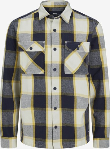 R.D.D. ROYAL DENIM DIVISION Comfort fit Button Up Shirt in Blue: front