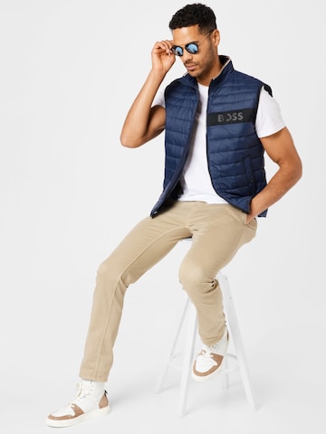 BOSS Black Vest 'Darolan' in Blue