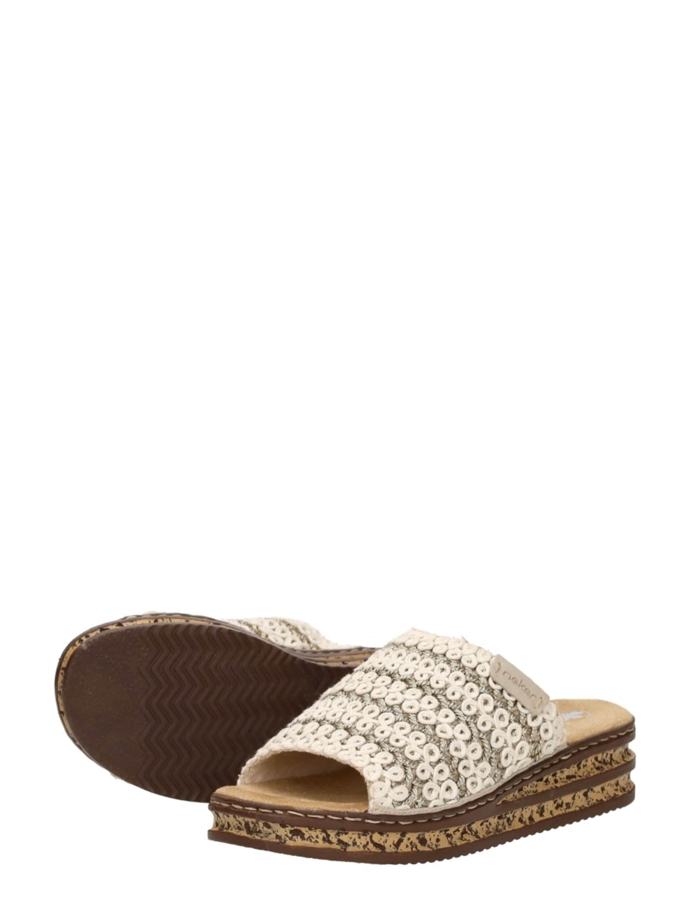 Mule 'Open Teen' Rieker en beige