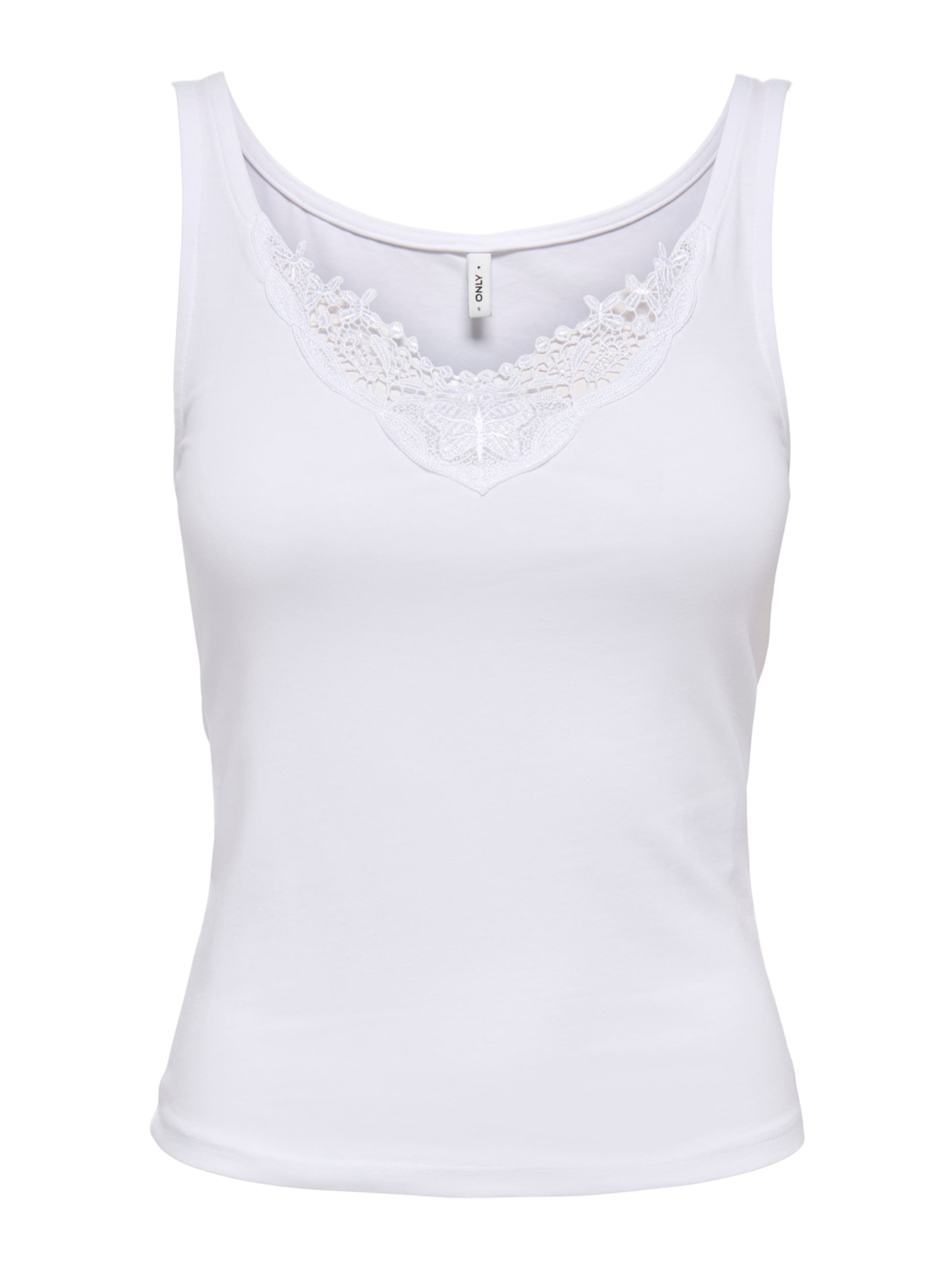 ONLY Top in Weiß: Vorderseite