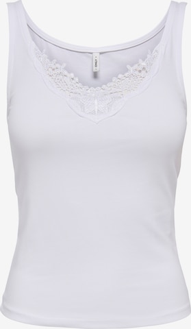 ONLY Top in Weiß: Vorderseite