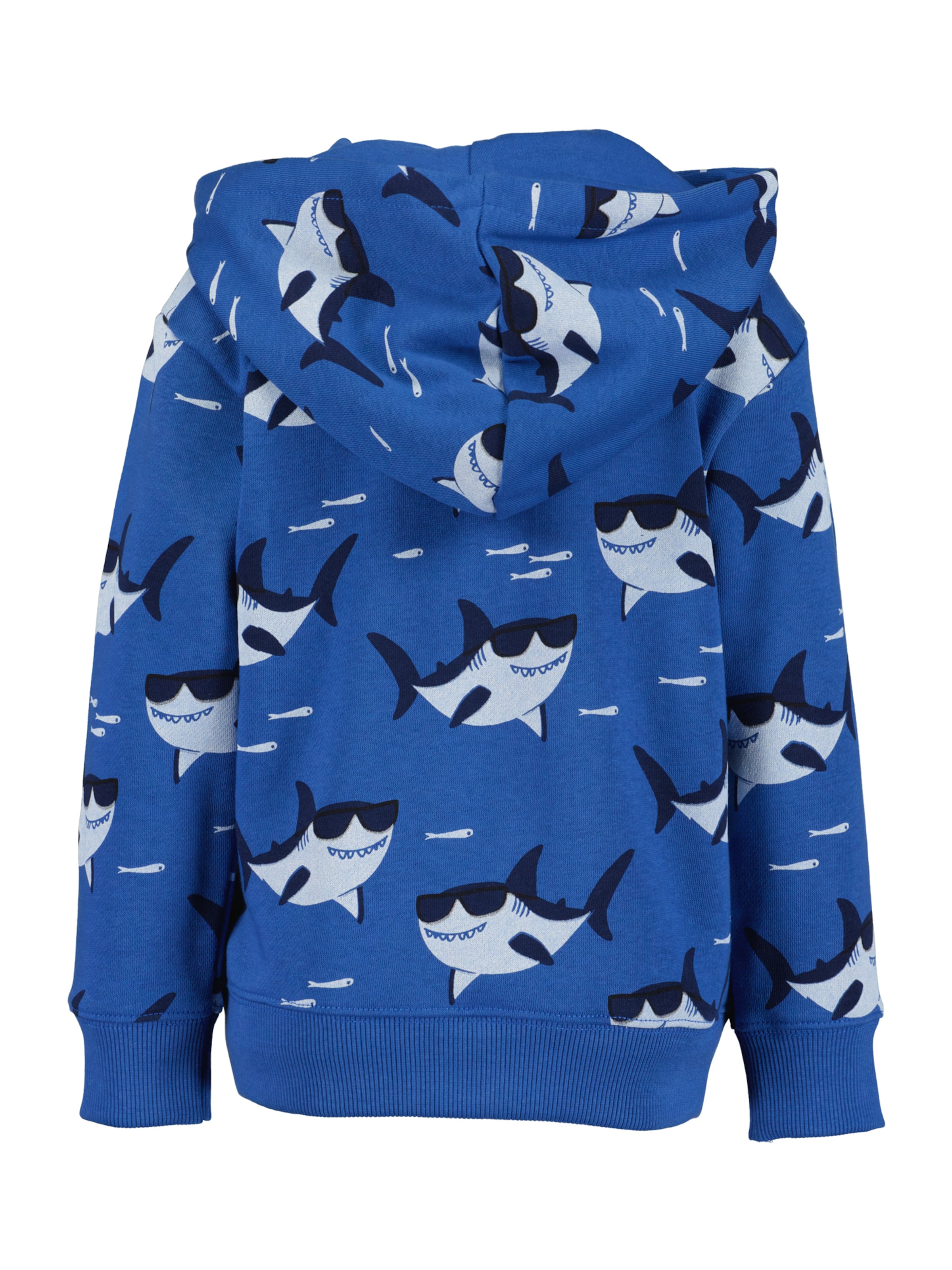 BLUE SEVEN Zip-Up Hoodie in Blue