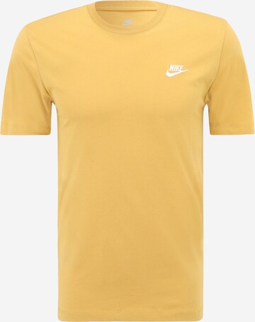 Nike Sportswear Shirt 'Club' in Yellow: front