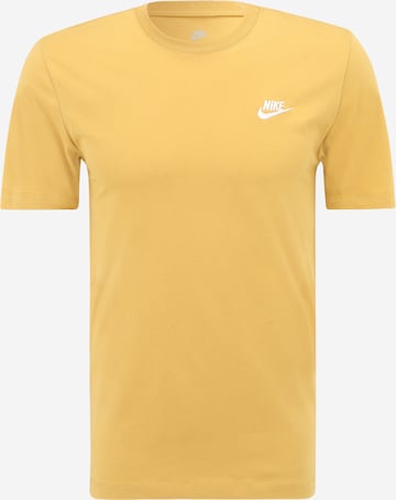 Nike Sportswear Regular fit Shirt 'Club' in Geel: voorkant