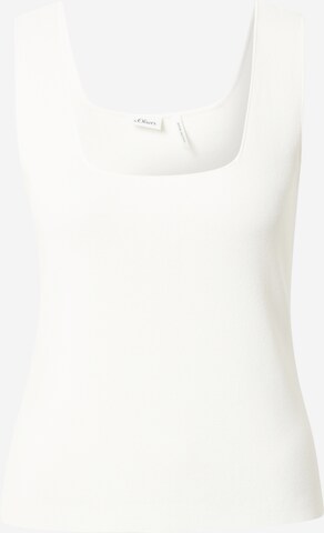 s.Oliver BLACK LABEL Knitted Top in Beige: front