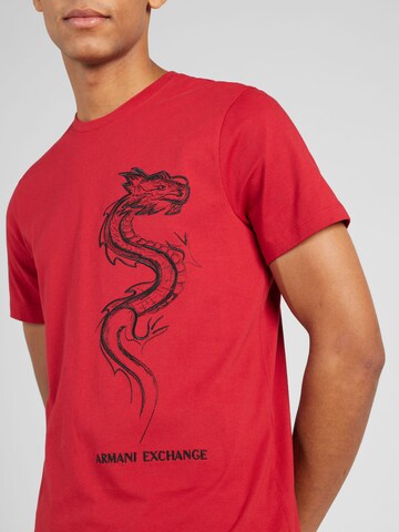 ARMANI EXCHANGE Majica | rdeča barva