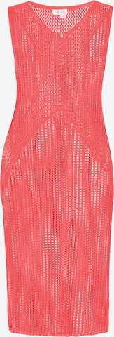 IZIA Πλεκτό φόρεμα σε πορτοκαλί: μπροστά