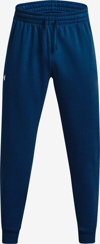 UNDER ARMOUR Tapered Workout Pants in Blue: front