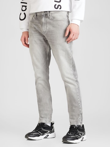 Calvin Klein Jeans Слим фит Дънки в сиво: отпред