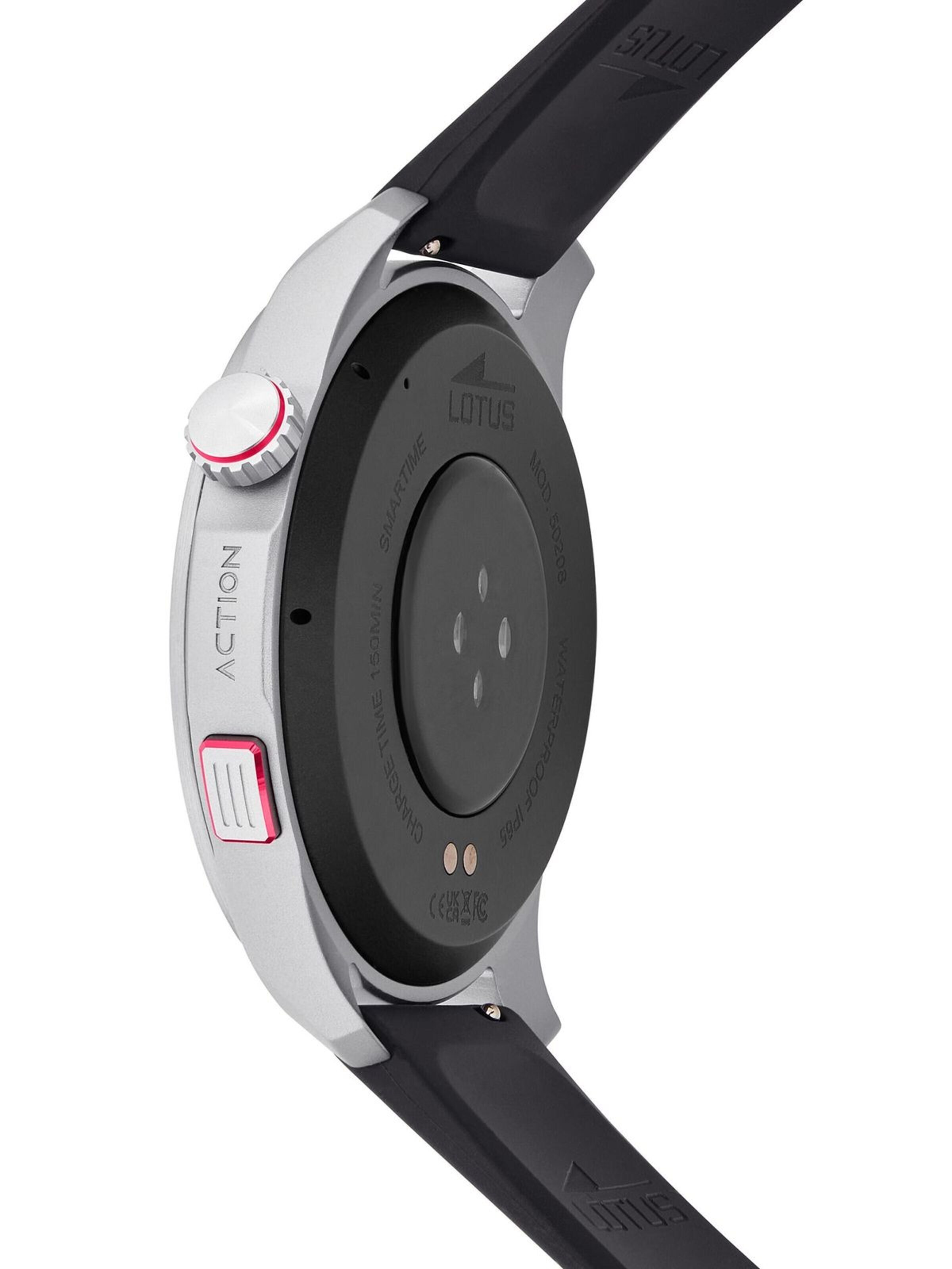 Montre digitale 'Smartwatch Smartime Paso X' Lotus en noir