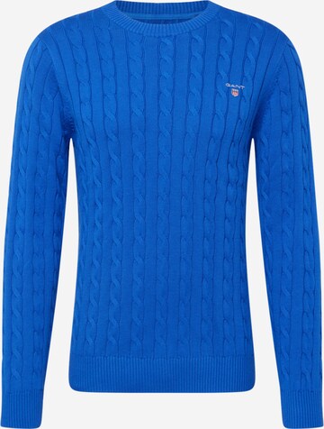 GANT Regularny krój Sweter w kolorze niebieski: przód