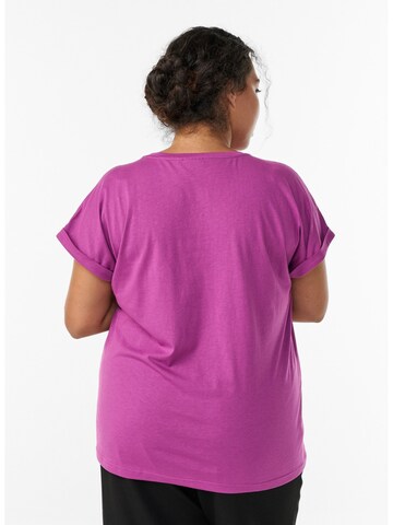 Zizzi Футболка 'Katja' в Лиловый