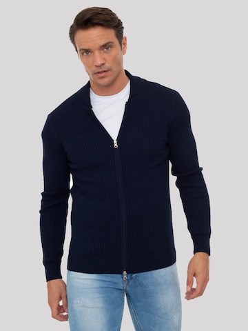 Sir Raymond Tailor Strickjacke 'Milan' in Blau: Vorderseite