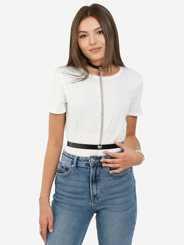 Haute Cuir Gürtel 'Slim Chain Harness'‌‌‌‌‌‌‌‌‌ in Schwarz: Vorderseite
