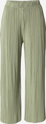 VILA Wide leg Pants 'PLISA' in Green: front