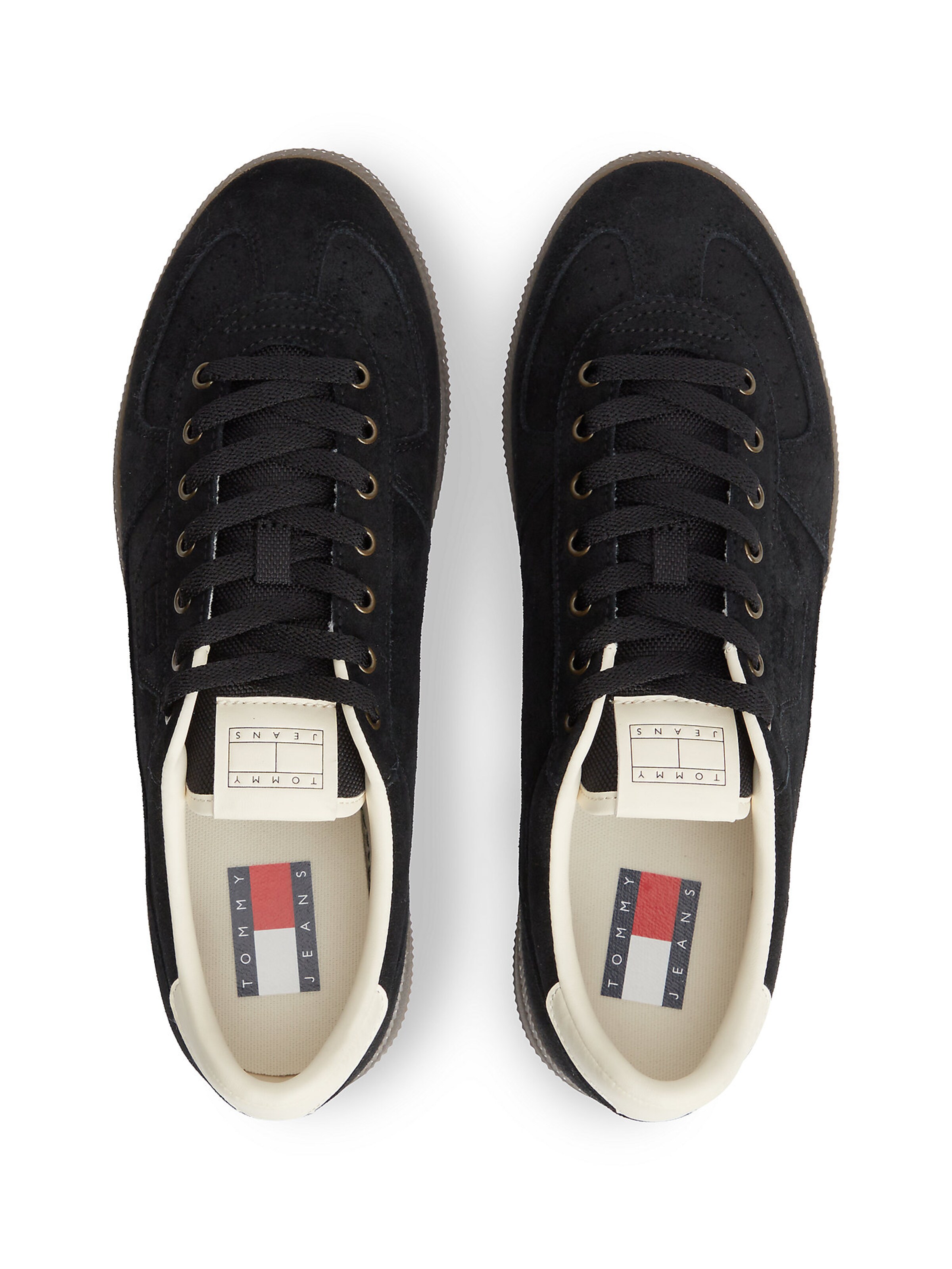 Baskets basses 'The Greenwich' Tommy Jeans en noir