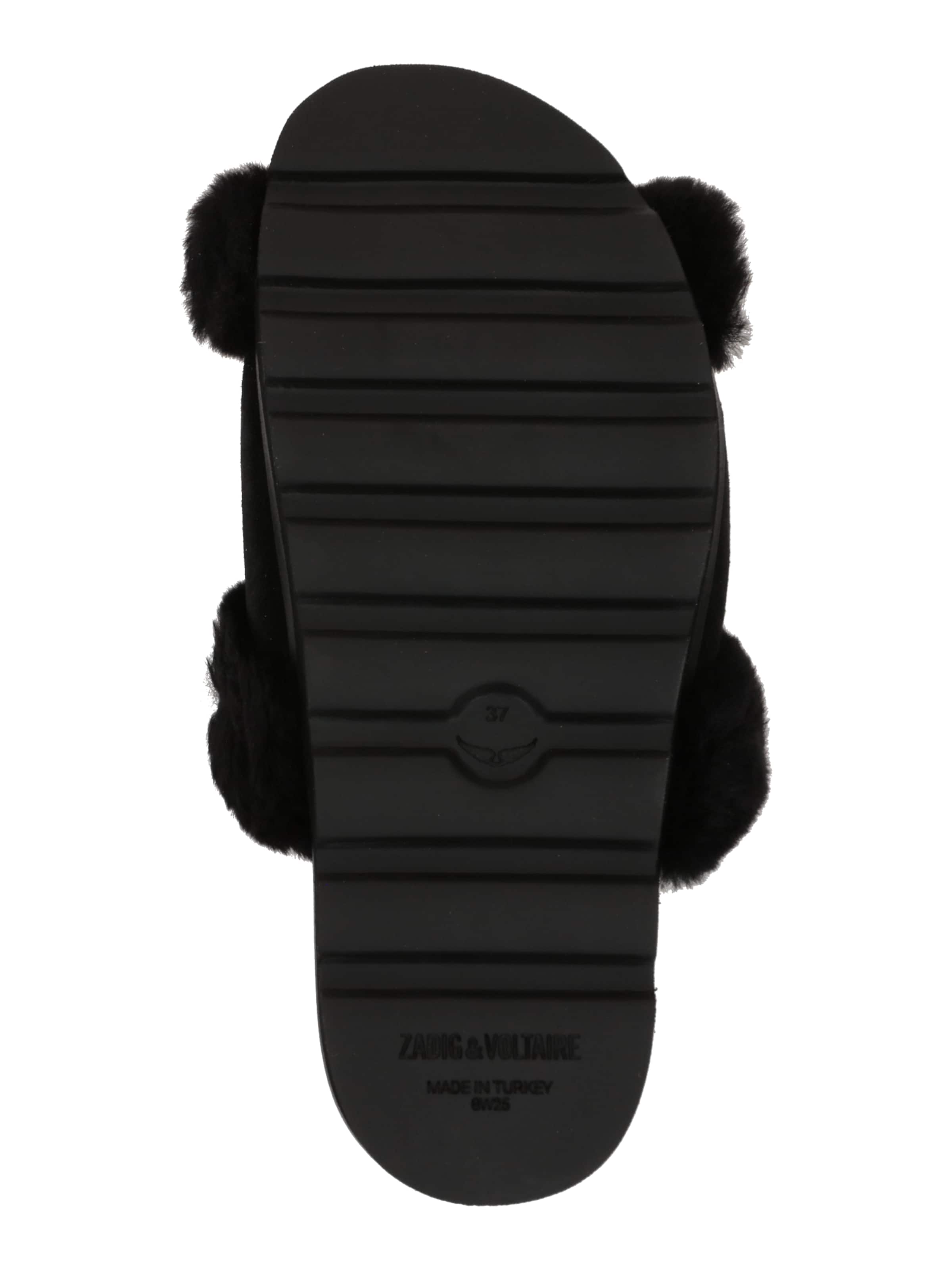 Zadig & VoltaireNatikače s potpeticom 'TEDDY BARE' - crna boja