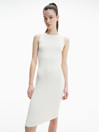 Calvin Klein Jeans Kleid in weiß, Modelansicht