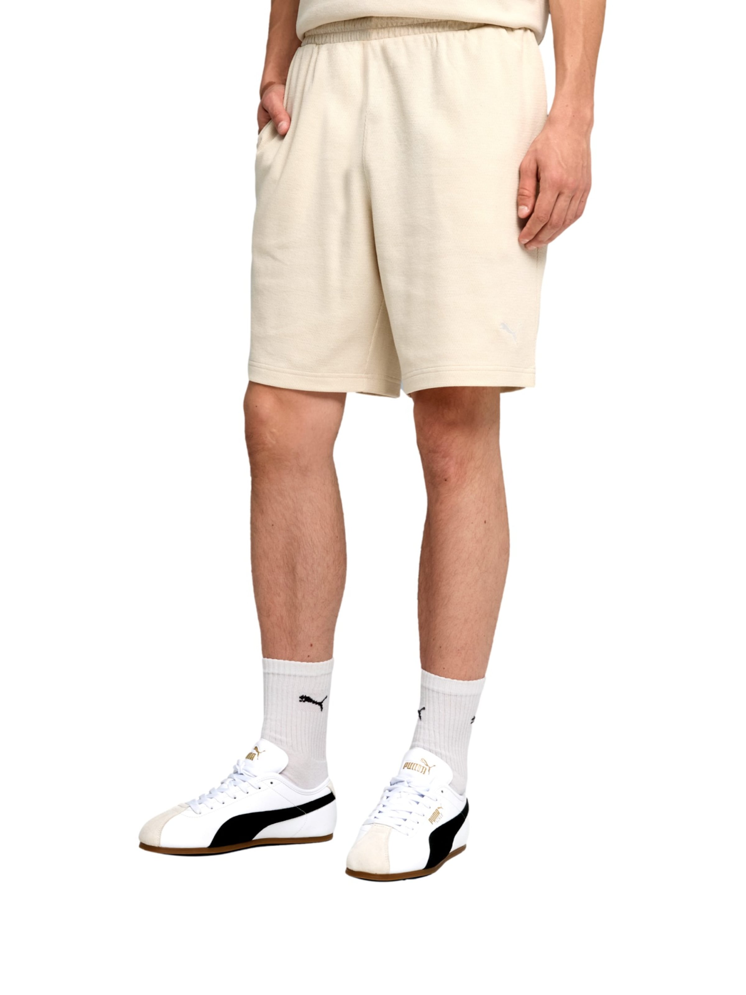 PUMA regular Bukser 'ESS ELEVATED' i beige: forside