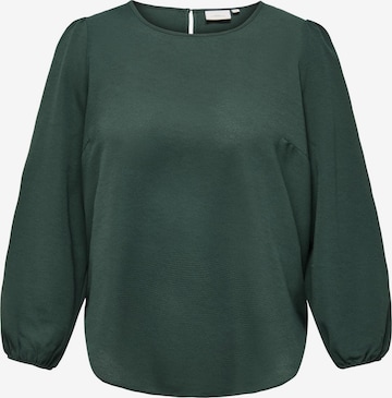 Camicia da donna 'CARMetta' di ONLY Carmakoma in verde: frontale